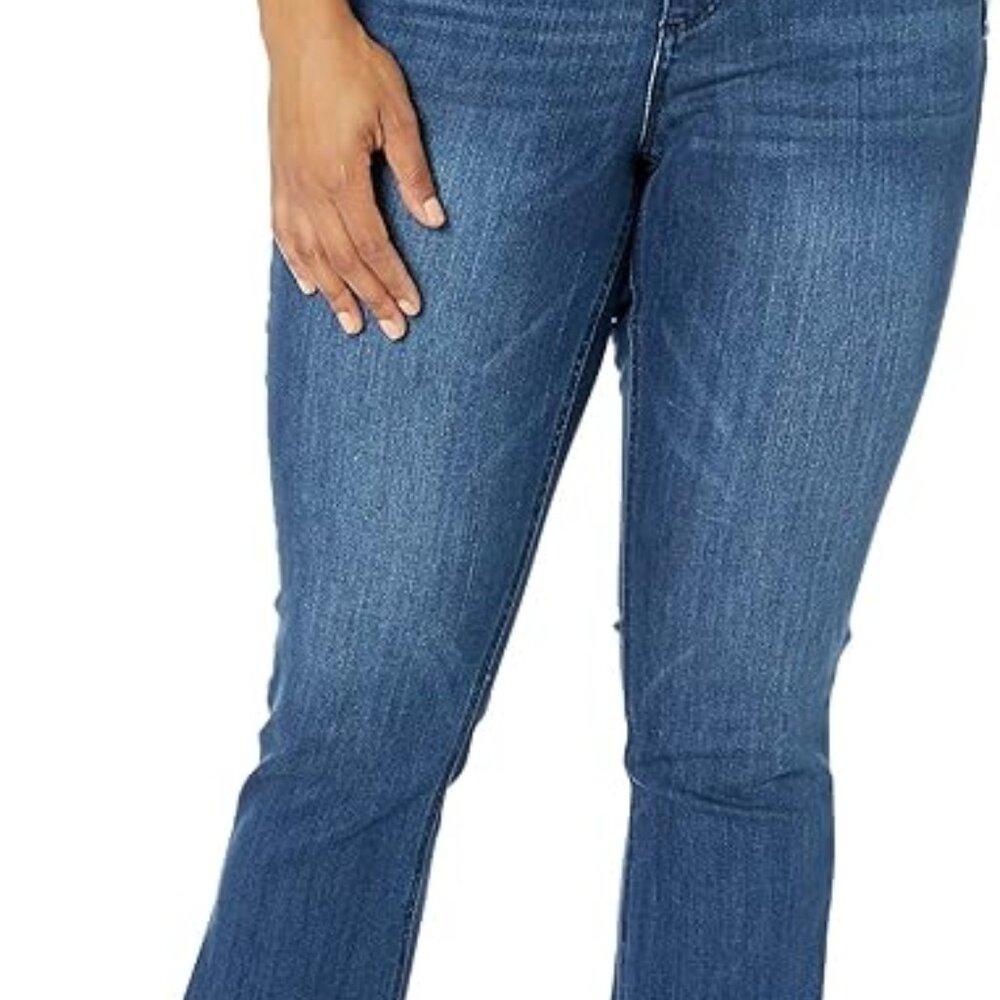 Democracy Women's Petite Plus Size Ab Solution Itty Bitty Boot Jean EUC